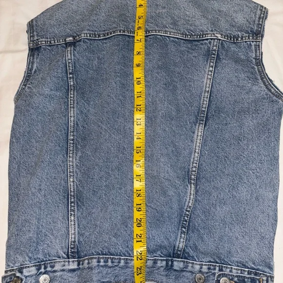 Old Navy Blue Denim Y2K Cool Girl Vest - Picture 4 of 6